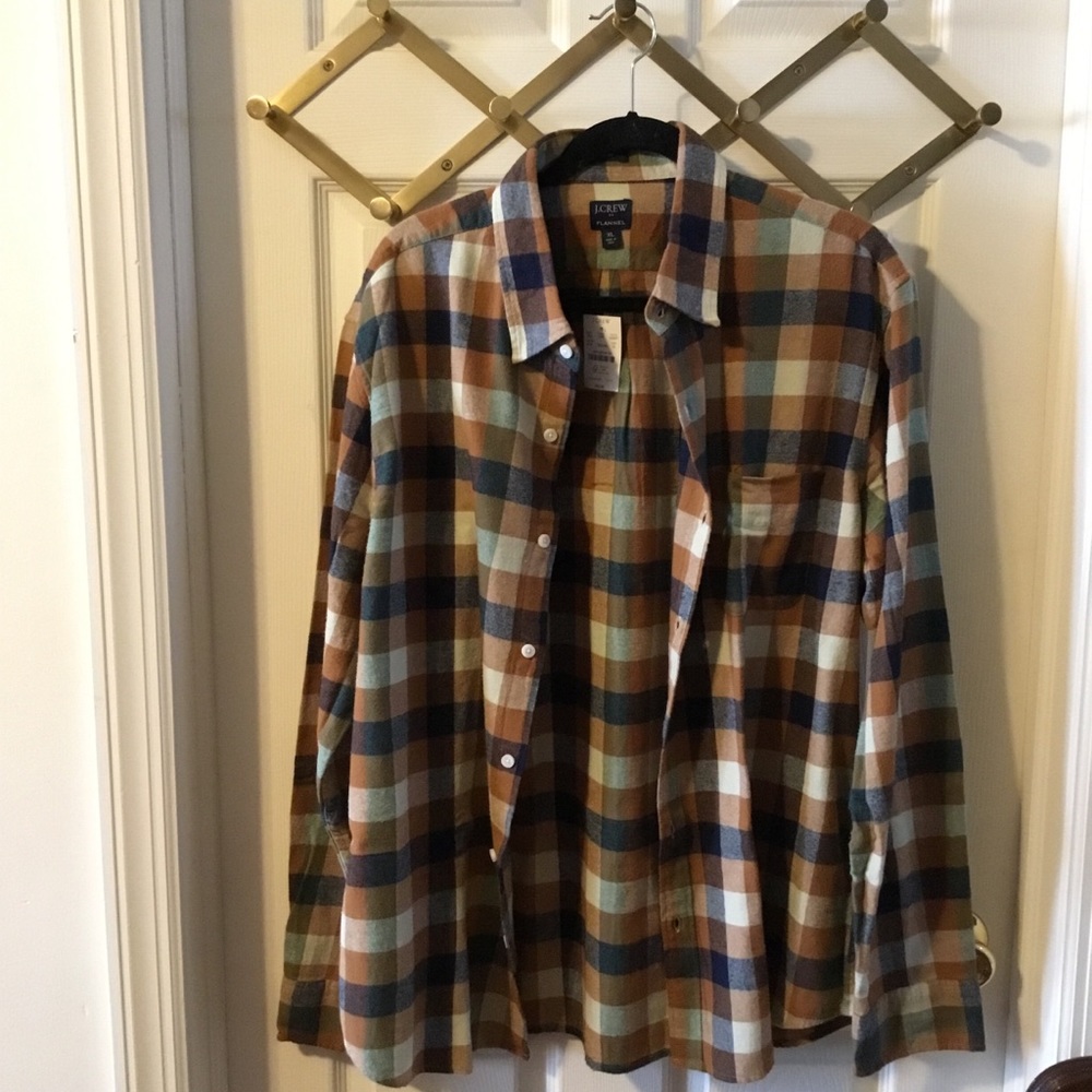 NWT J.Crew Factory men’s flannel shirt.